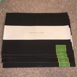 NWT Kate Spade on the menu Placemats (4)